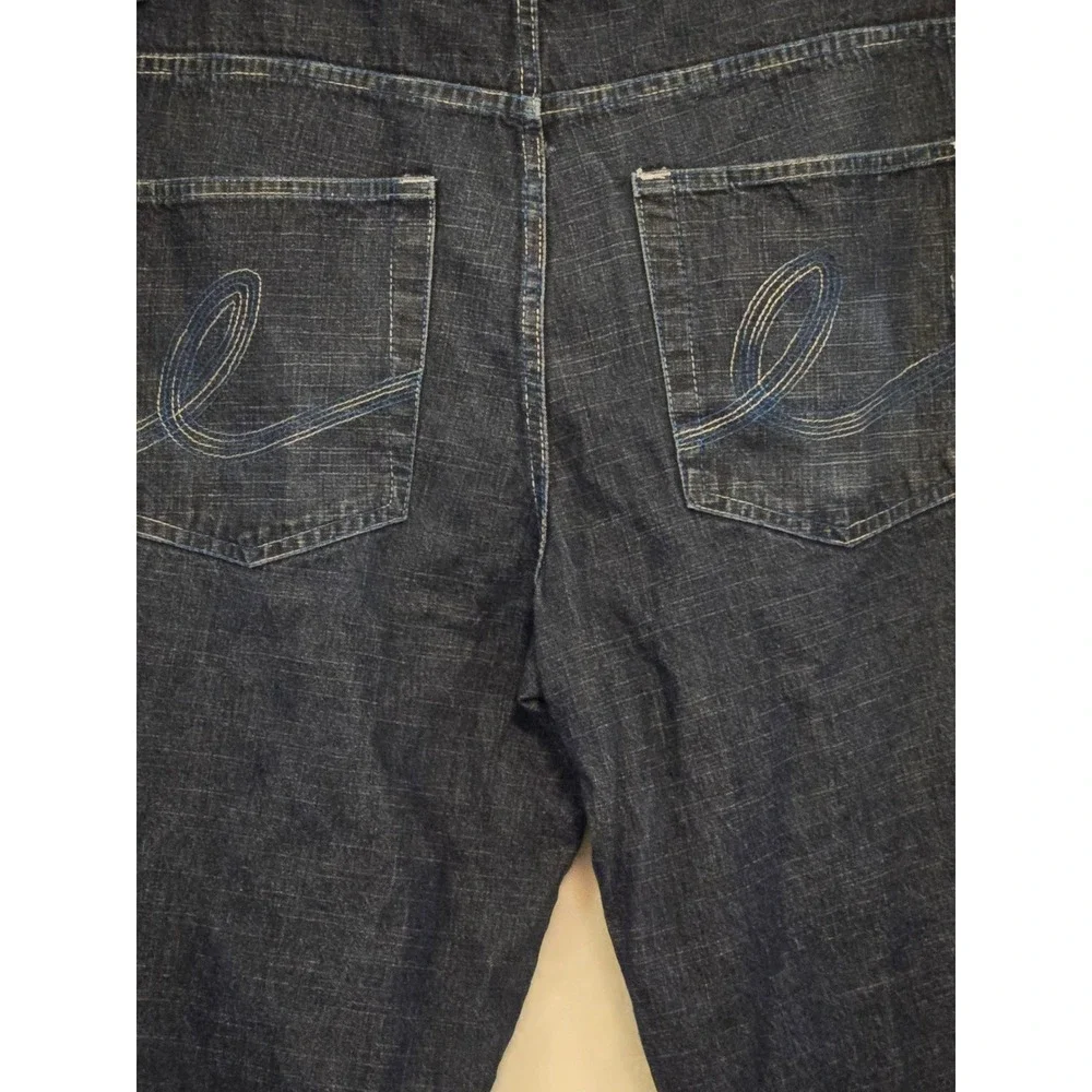 Evolution 1972 Extra Baggy Jeans Mens 38x29 Dark Wash‎ Wide Leg Denim Streetwear